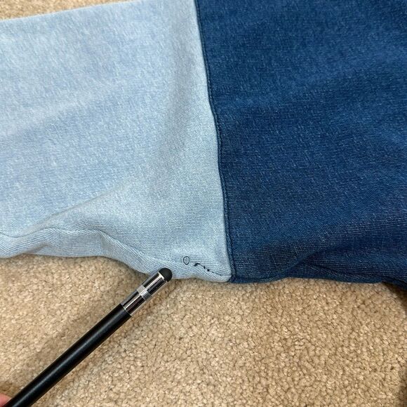 The Phluid Project Blue Gender Neutral Inclusive Patchwork Sweatshirt Size XS - Picture 8 of 11